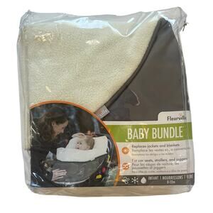 Fleurville Baby Bundle Infant Car Seat Stroller Bunting Bag Graphite SEALED NEW